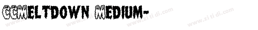CCMeltdown Medium字体转换